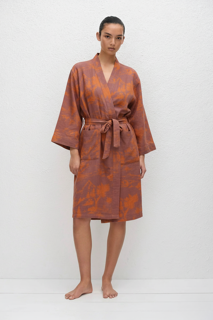 Peignoir Kimono | Orange