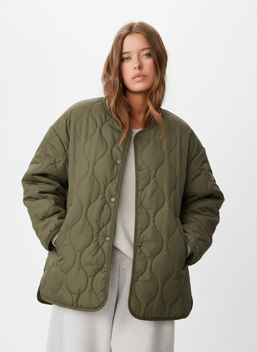 Veste Matelassée | Kaki