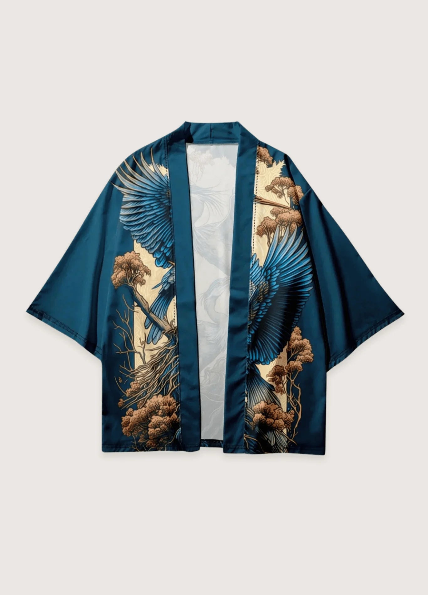 Chemise Kimono | Vert-Bleu