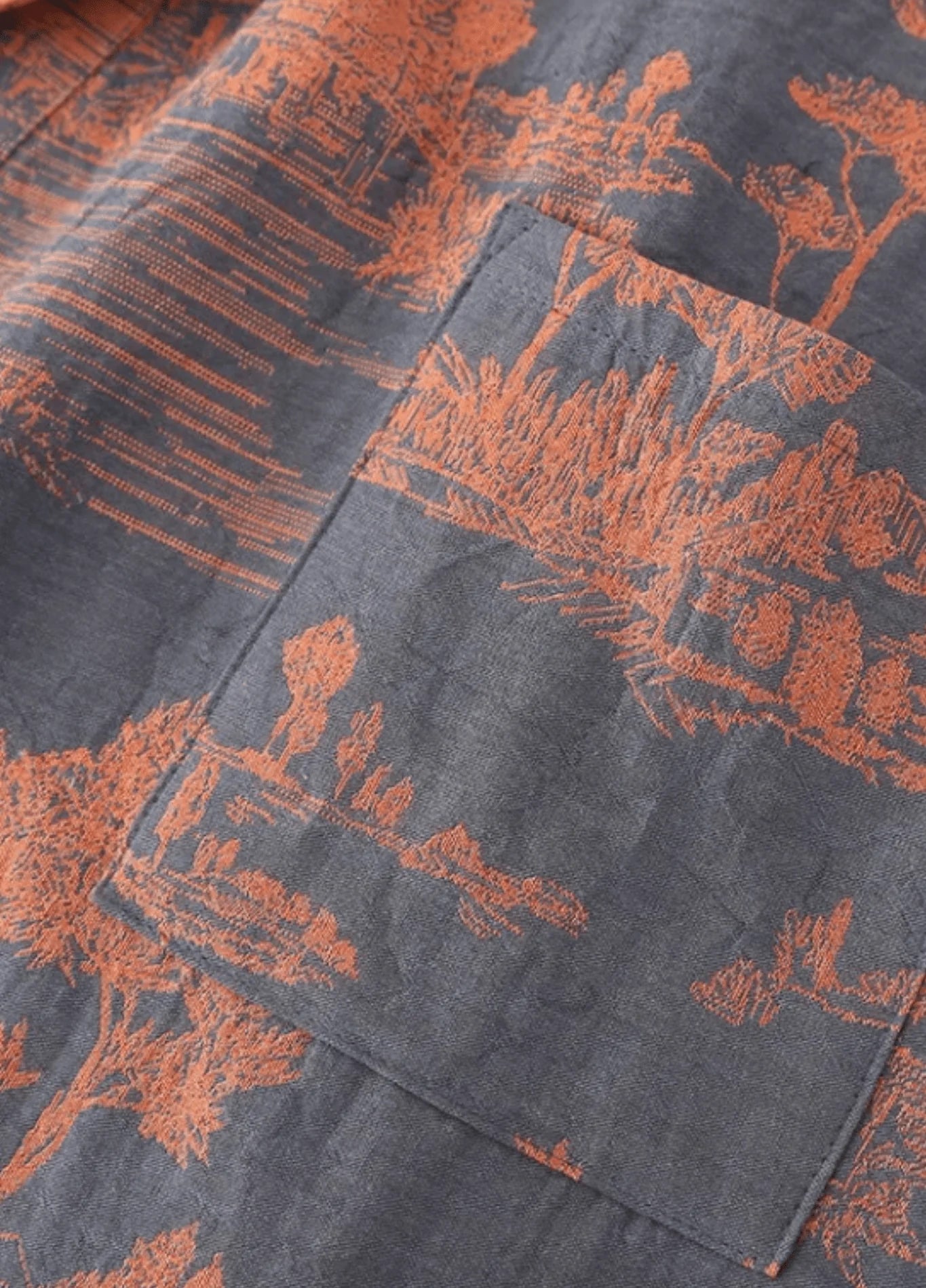 Peignoir Kimono Homme | Bleu Orange