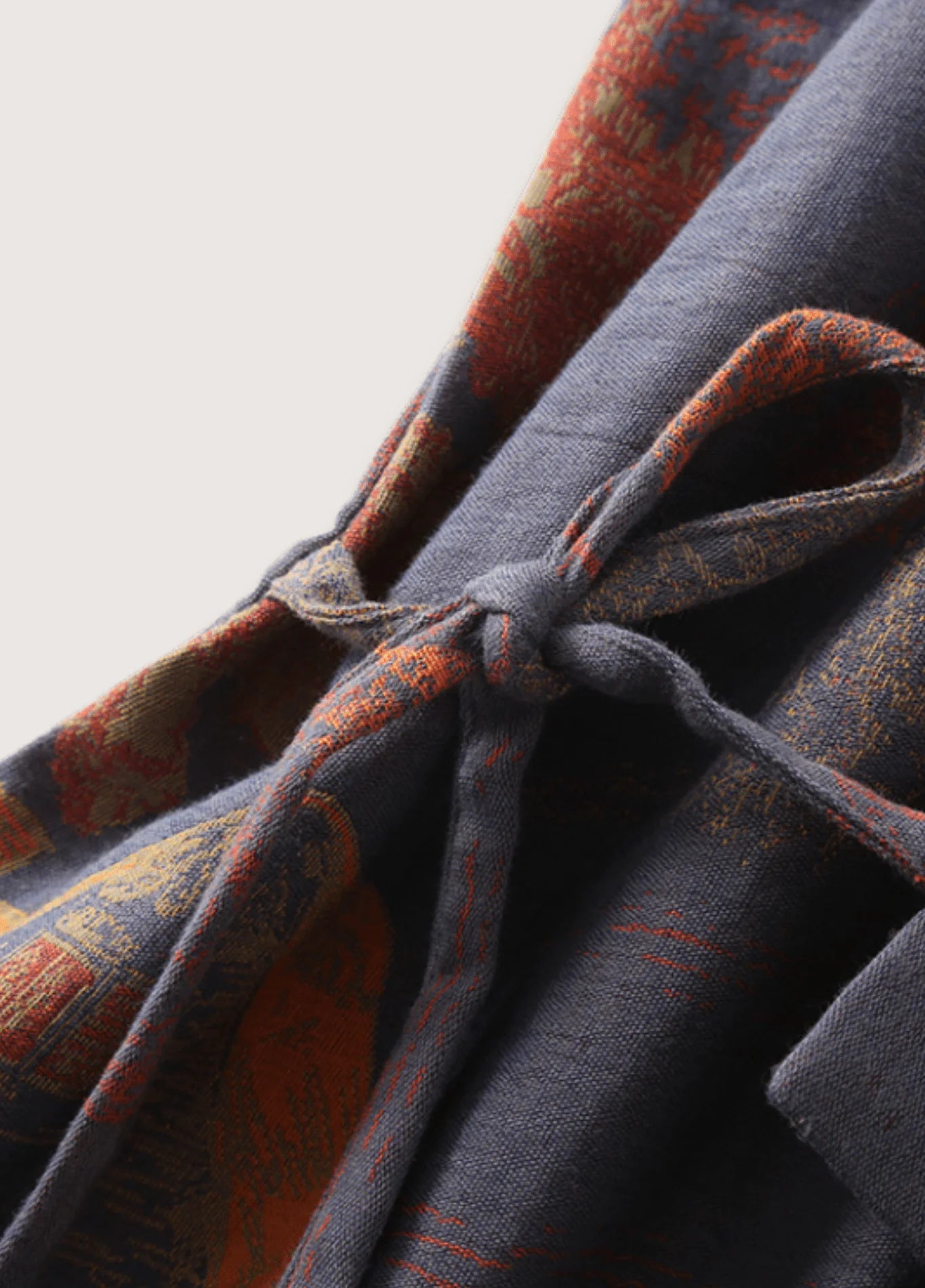 Peignoir Kimono | Bleu-Orange