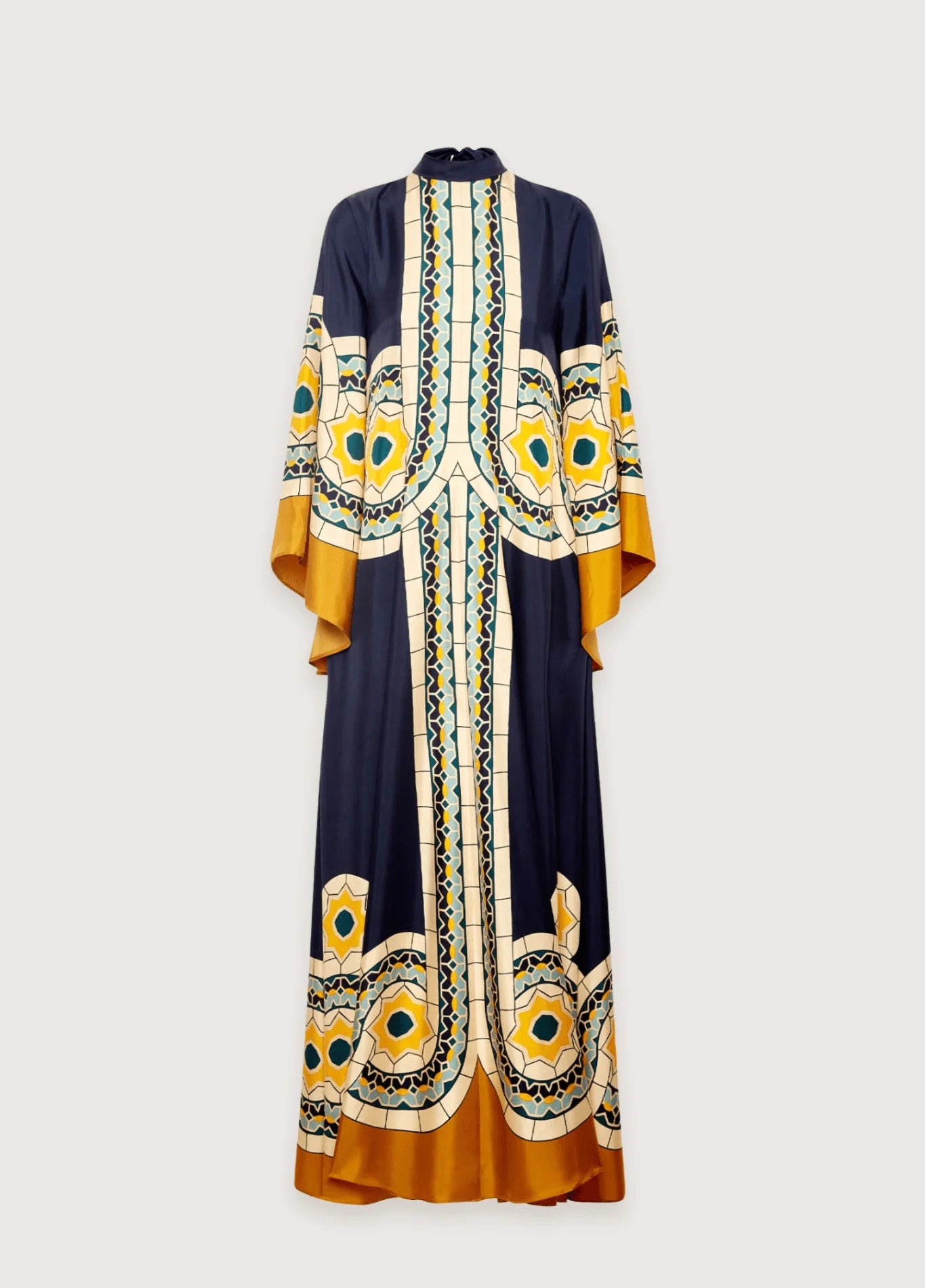 Robe Kimono | Bleu et Jaune