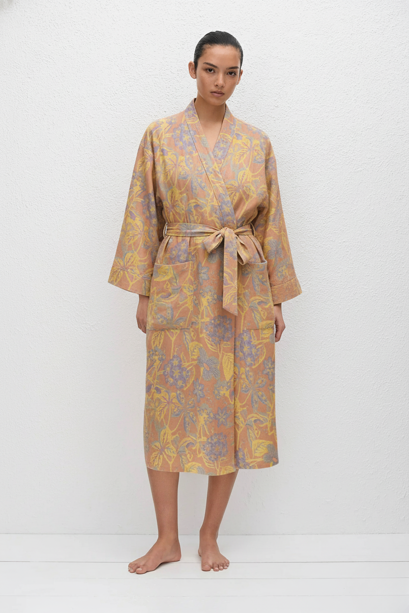 Peignoir Kimono | Japonais Fleuri