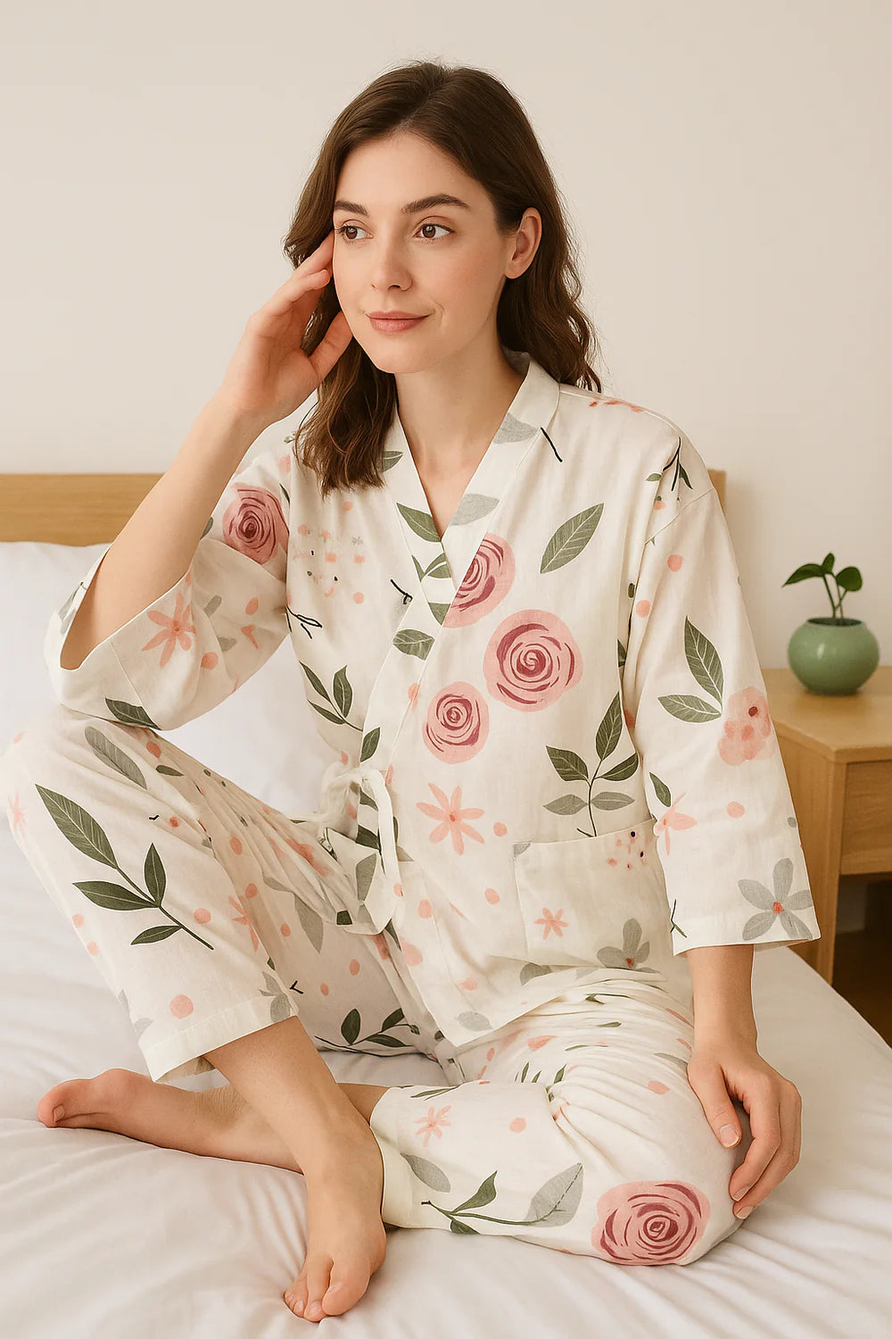 Pyjama | Deux Pièces Blanc