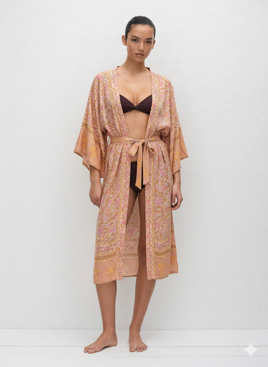 Kimono Long | Rose