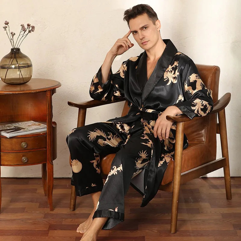 Pyjama Kimono Homme | Noir