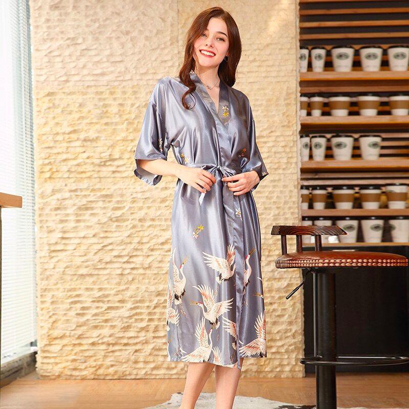 Kimono Gris Femme