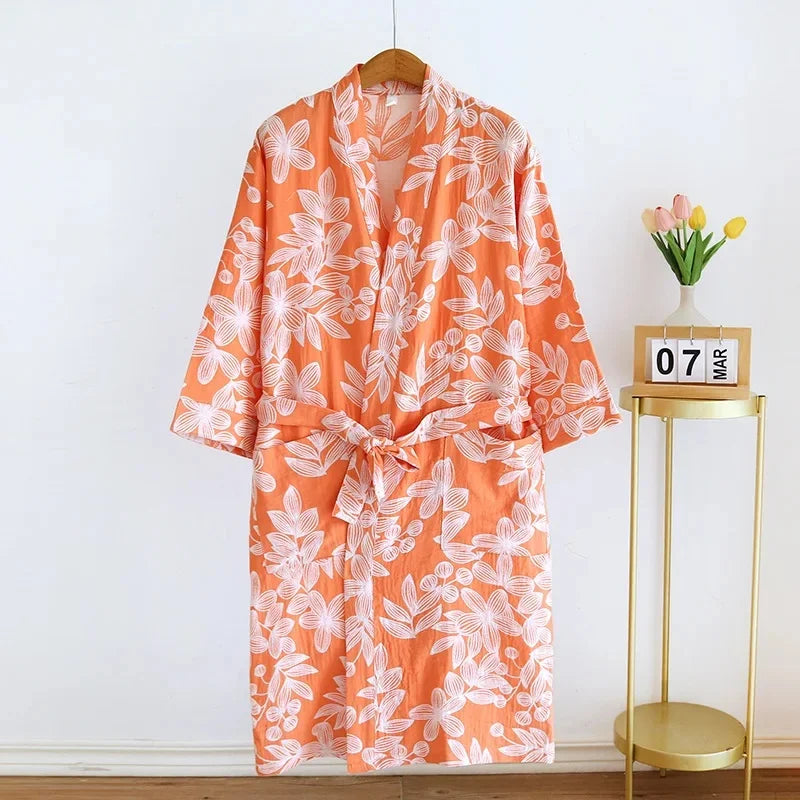 peignoir kimono femme fleuri