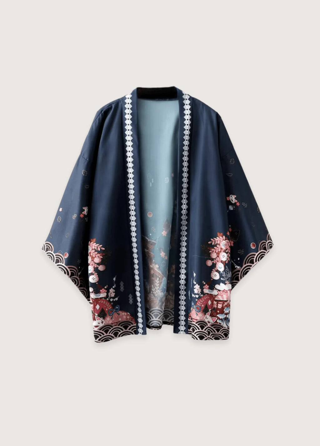 Chemise Kimono | Bleu Marine
