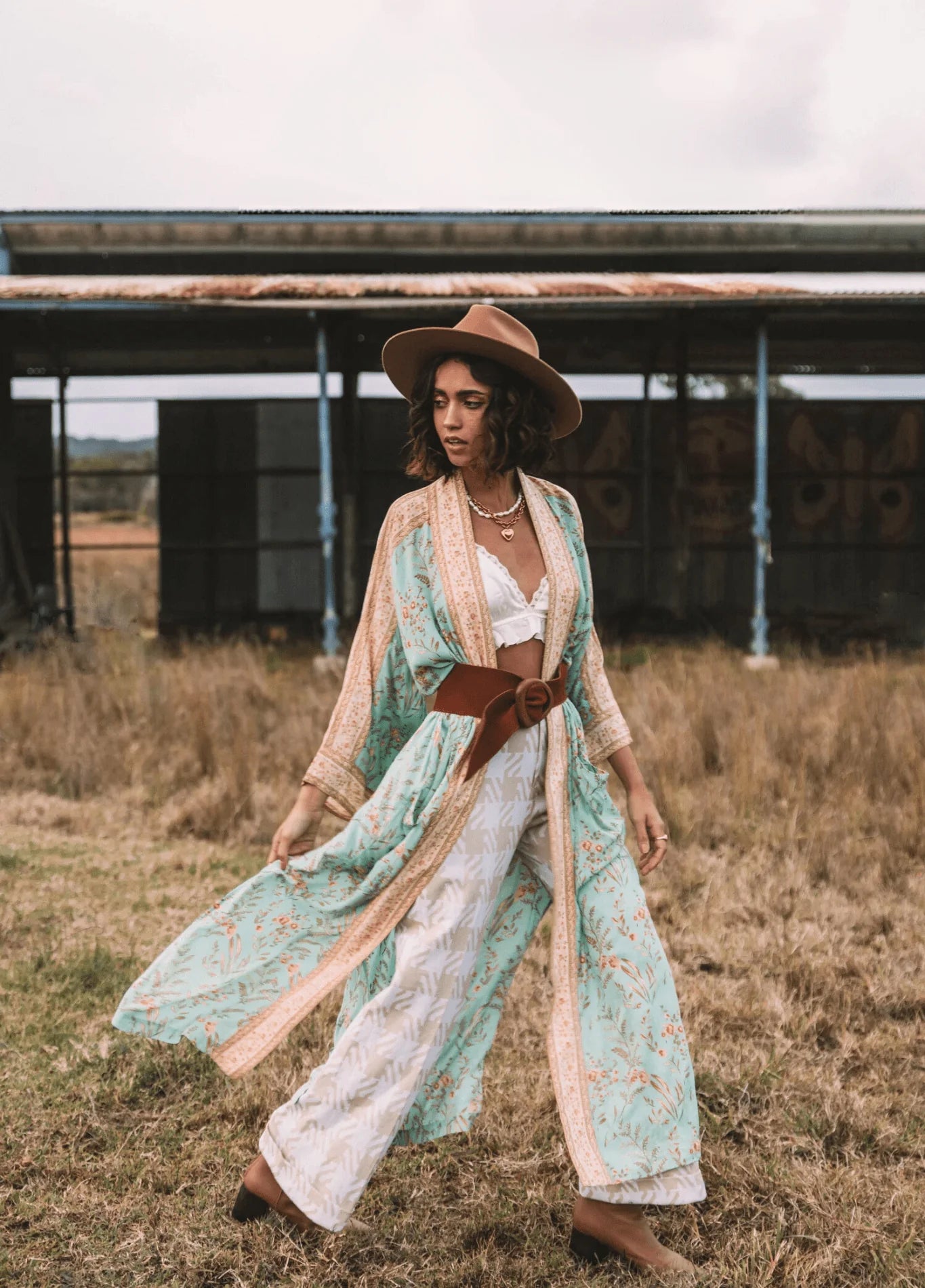 Kimono Long | Turquoise