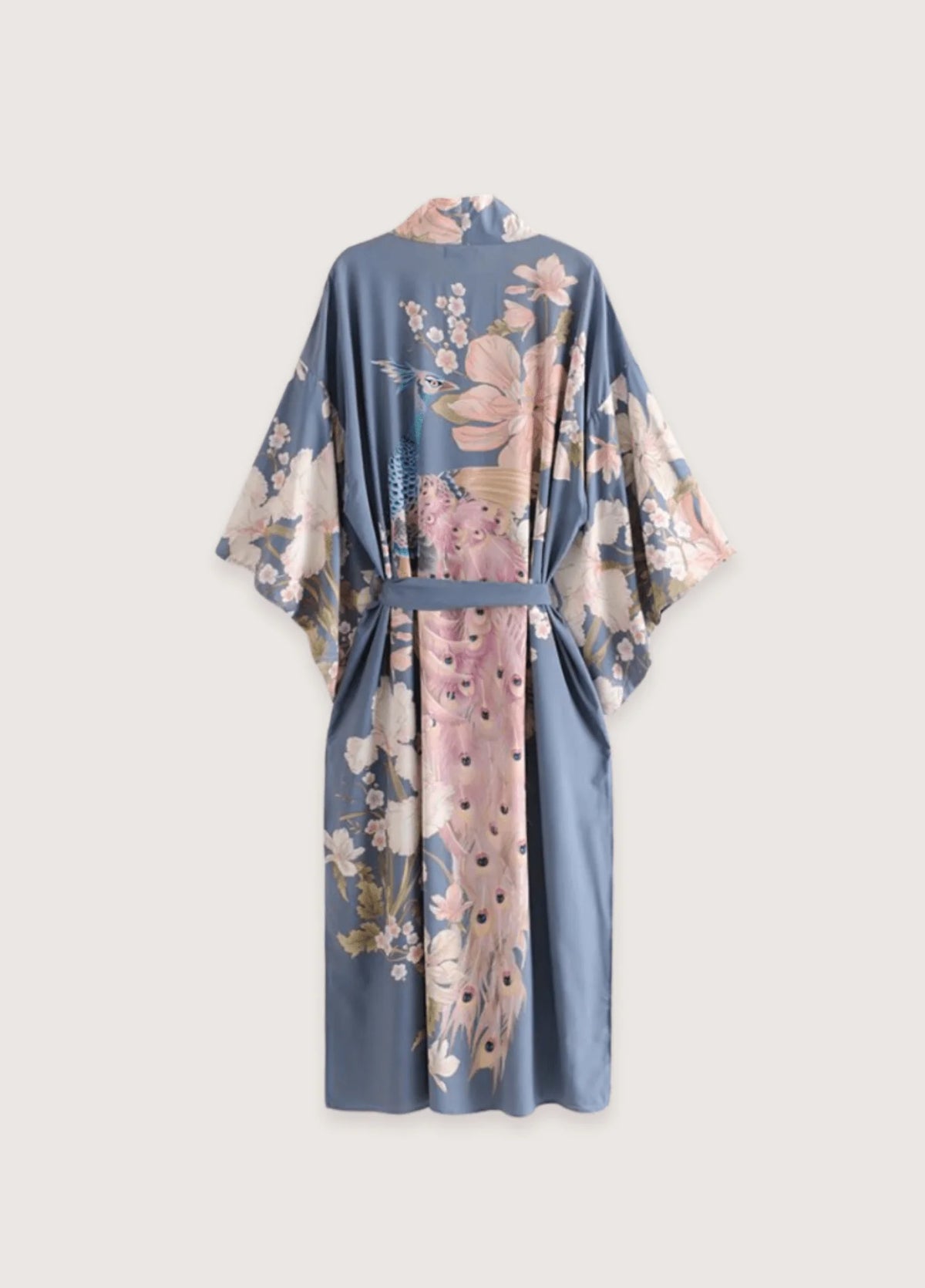 Kimono Bleu Fleuri