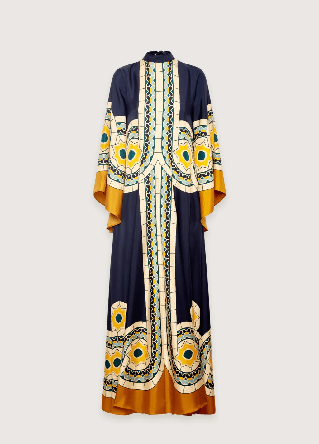 Robe Kimono | Bleu et Jaune