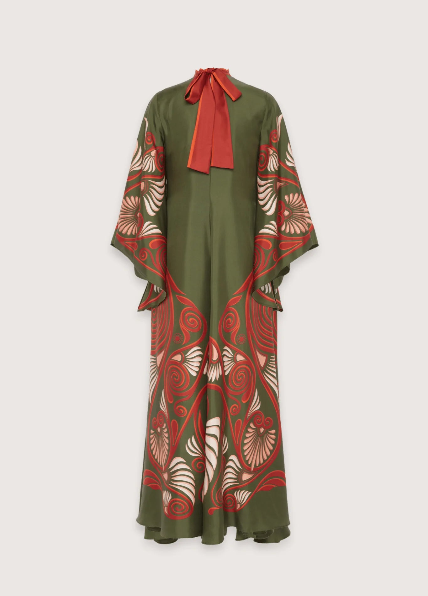Robe Kimono | Vert et Rouge