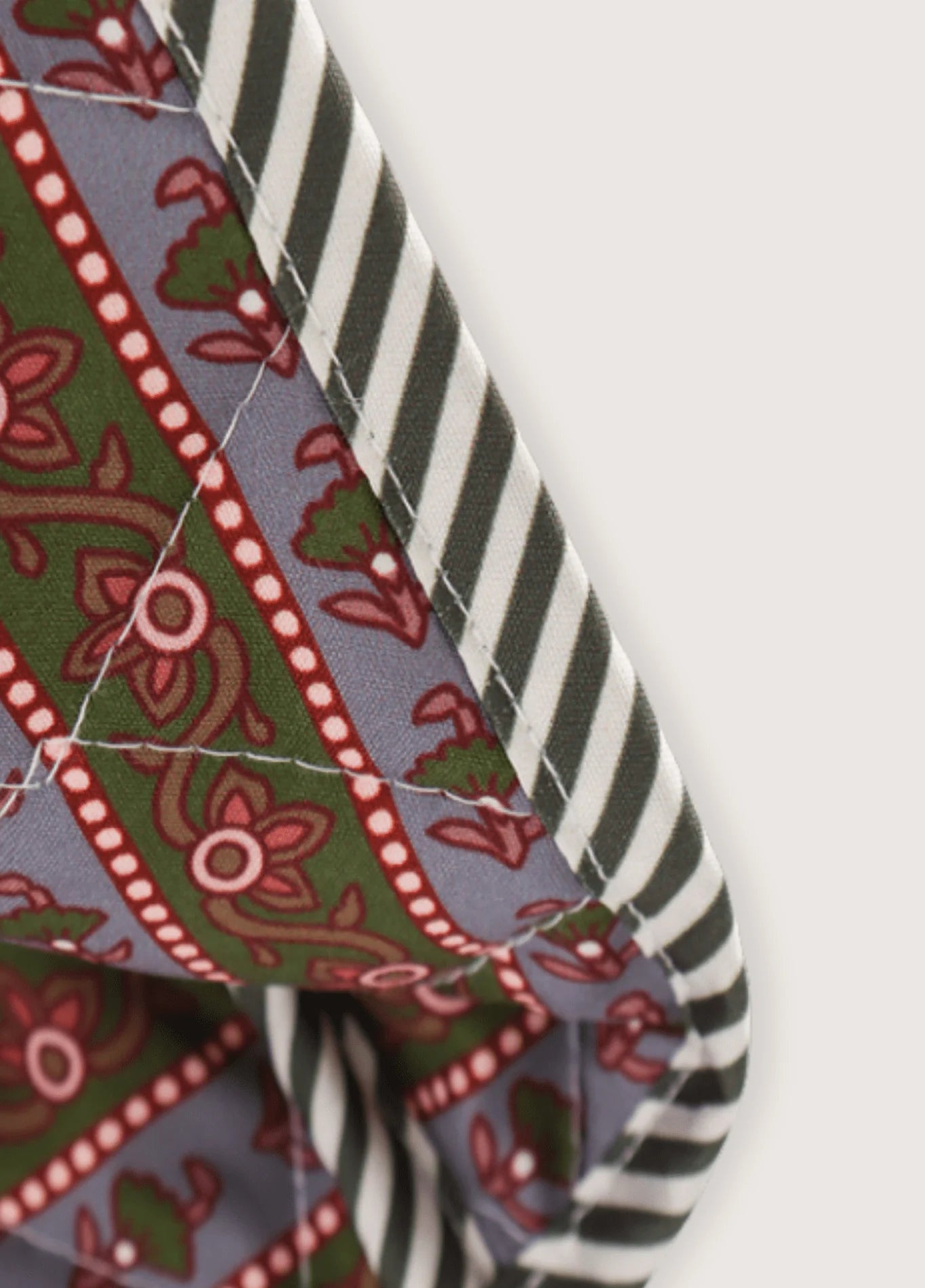 Veste Matelassée | Bleu Fleuri